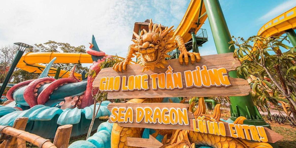 Vui chơi tại công viên nước Aquatopia Hòn Thơm Phú Quốc